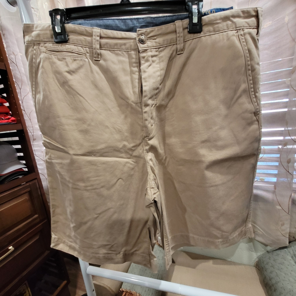 Ralph Lauren Men's Khaki Flat Front Shorts